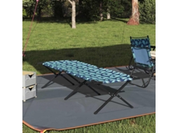 Vidaxl Cama De Camping Dobrável Folha Manual Floresta 210 X 80 X 46 Cm