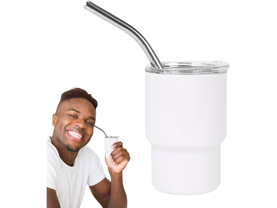 Copos Genéricos Shter De 90ml, Copos Fofos Com Canudo