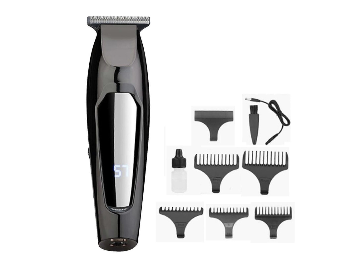 Máquina De Cortar Cabelo Elétrica Recarregável Via Usb, Profissional, Com Visor, Para Uso Masculino.
