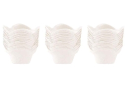 Formas para muffins Lurelia, 250 unidades, papel vegetal, branco, para muffins e cupcakes.