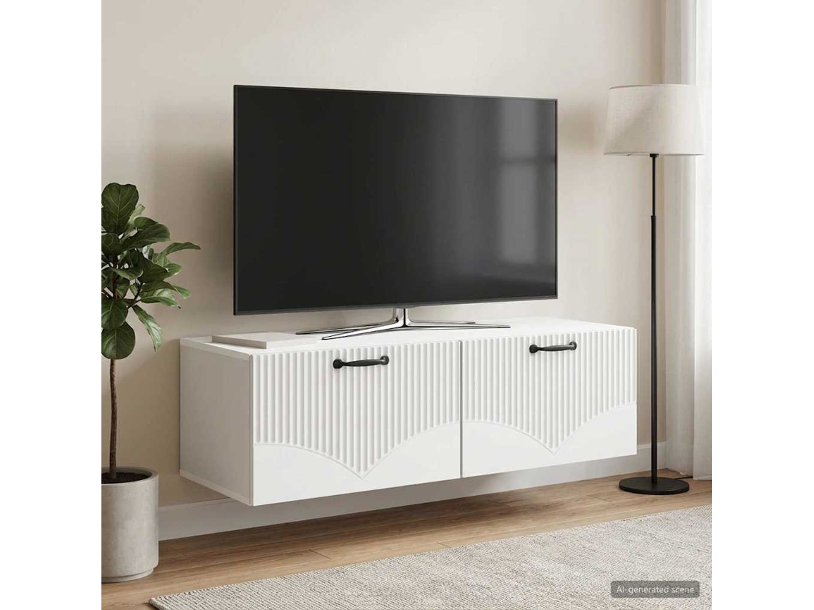 Vidaxl Gabinete de Tv de Parede Branco 98 X 41 X 30 Cm