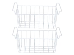 2 Cestas de Arame para Congelador com Alças, Organizador Grande 47.5x24.5x20cm | S/MARCA