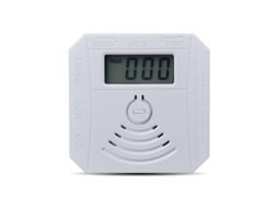 Detetor De Monóxido De Carbono (1 Unidade, Pilhas Não Incluídas) — Monitor De Gás Co Com Visor Digital Lcd E Alarmes Sonoros/visuais