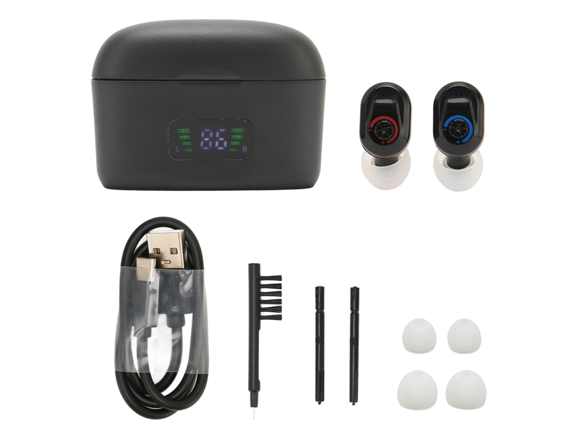Fones de Ouvido Z 127d Preto com Amplificador de Som, Redução de Ruído e Recarregáveis. EOOCOO