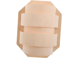 Efeito Decorativo Único Em Madeira Leve E Fácil De Limpar, Delicada Cor Cáqui Para Lâmpada De Sauna.