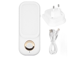 Aplique LED BRILVIBERA com Sensor de Movimento Anel Dourado e Mudança de 3 Núcleos
