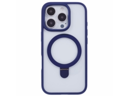 Casa Em Tpu À Prova De Choque Com Suporte Para Apple Iphone 16 Pro - Azul