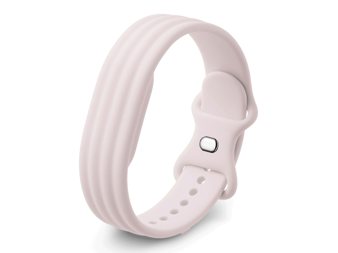 Pulseira Panoona Para Google Fitbit Air Pulseira Silicone Desportiva Macia Respirável Substituição Rosa Claro