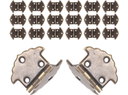 Sewacc 20 Dobradiças De Metal Cor Cobre Antigo Para Caixa Joias, Armário, Baú Pequeno Estilo Retrô