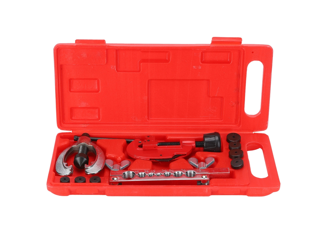Kit De Ferramentas De Expansão Dupla E Simples Com Cortador De Tubos Para Freios Automáticos 7 Matrizes Ct-2029 (10 Peças)