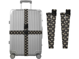 Conjunto De 2 Cintas Bagagem Em Formato Esqueleto Humano Para Malas, Cintas De Viagem, Acessórios Para Cintos, Conector