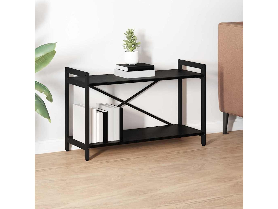 Vidaxl Estante 80 X 30 X 50 Cm Derivados De Madeira Carvalho Preto