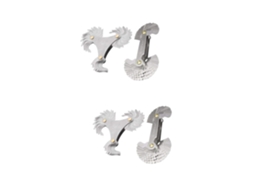 Conjunto de 4 Ferramentas Rotativas para Medição de Roscas Internas, Métricas e Americanas. SFUSHOS