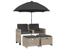 Garden Sofa, Garden Sofas Vidaxl Cinzeto Rattan / Vime (n/a)