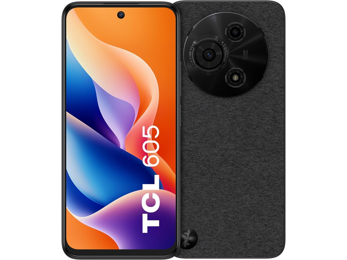 Smartphone Tcl 605, 6,67, 256gb8gb , 5200mah, 50 Mpx, Android 15 Preto (10gb Expansión)