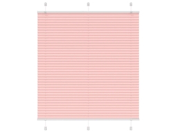 Vidaxl Rosa Plissada Cega 120x150 Cm Largura Tecido 119,4cm Poliéster