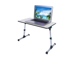 Laxiscreed Suporte Para Notebook De Mesa Ajustável, Dobrável, Cinza, Sem Ventoinha, Perfeito Para Armazém E Escritório