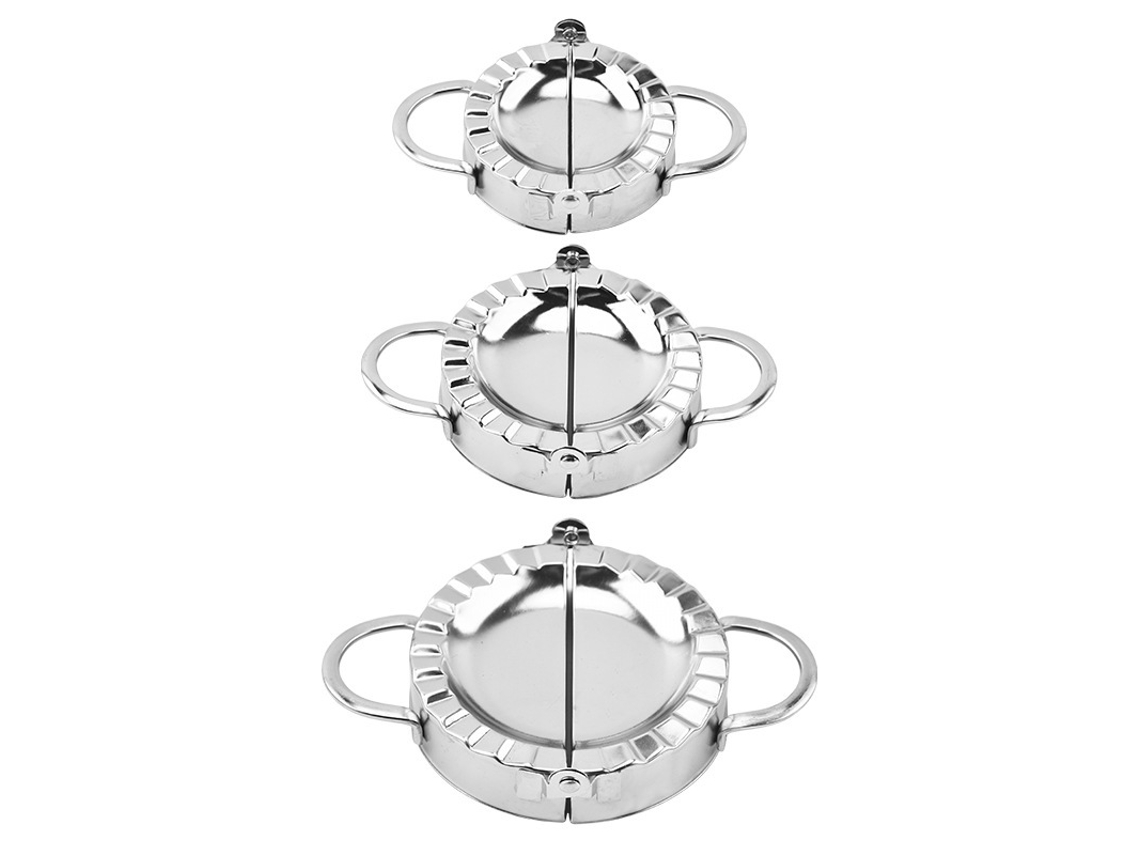 Conjunto 3 Moldes Bolinhos 7,5 8,5 9,5cm, para Ravioli Tortas e Rolinhos Massa ZYBLSSBB