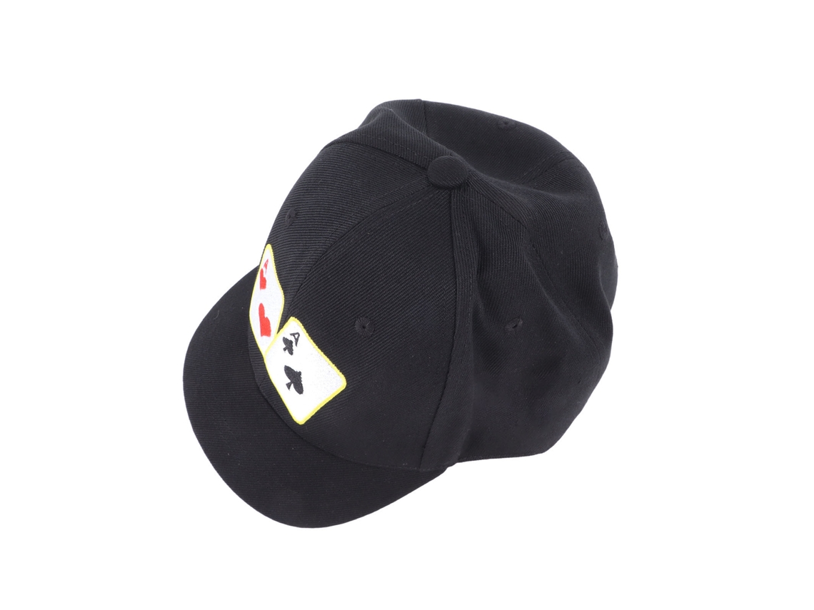 Boné De Béisbol De Aba Curta De Algodão Com Bordado Detalhado Padrão Poker A Ajustável Para Homens E Mulheres