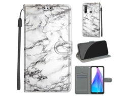 Capa De Couro Pu Com Fecho Magnético, Design Colorido E Aba Horizontal Para Xiaomi Redmi Note 8t, Com Suporte E Compartimentos Para Cartões.