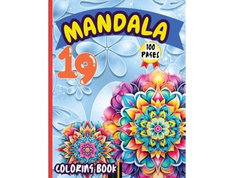 Livro Mandala 19 Coloring Book Stress Relieving Mandala Designs for Adults Relaxation de Peter (Inglês)