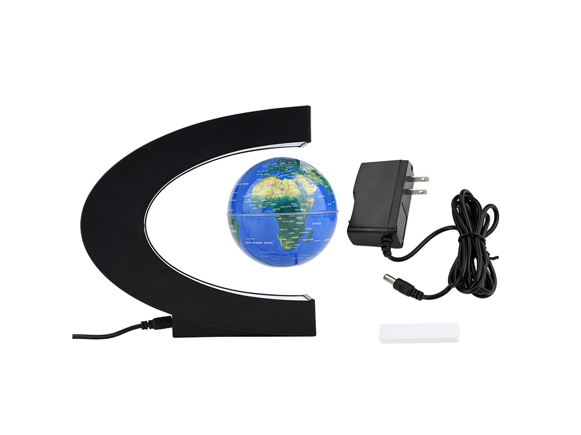 Globo de Levitação Magnética com Luz LED Azul | S/MARCA