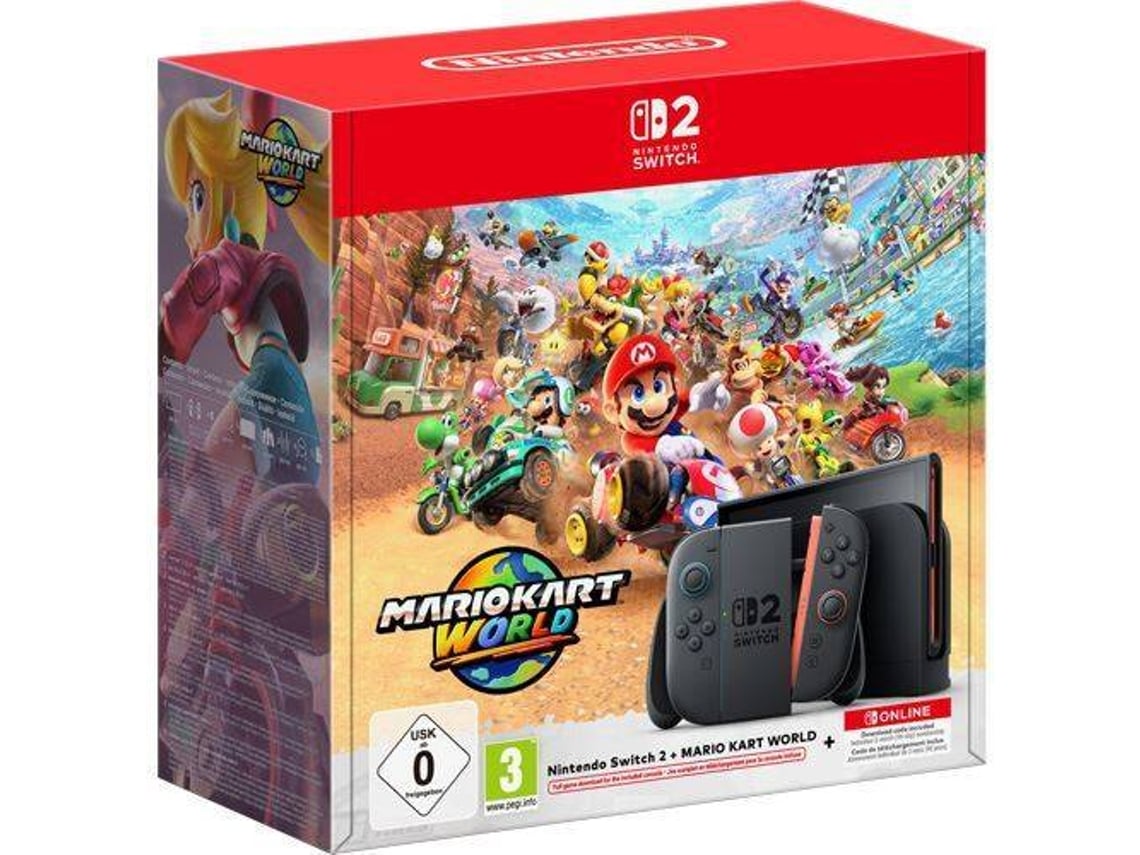 Pré-venda Consola Nintendo Switch 2 + Mario Kart World + 3 Meses de Nintendo Switch Online