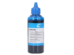 Tinta De Recarga 100ml Alta Pureza Para Impressora Hp Ciano Botella
