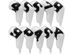 Conjunto de 10 Capas Protetoras para Tacos de Golfe (2 Cores)