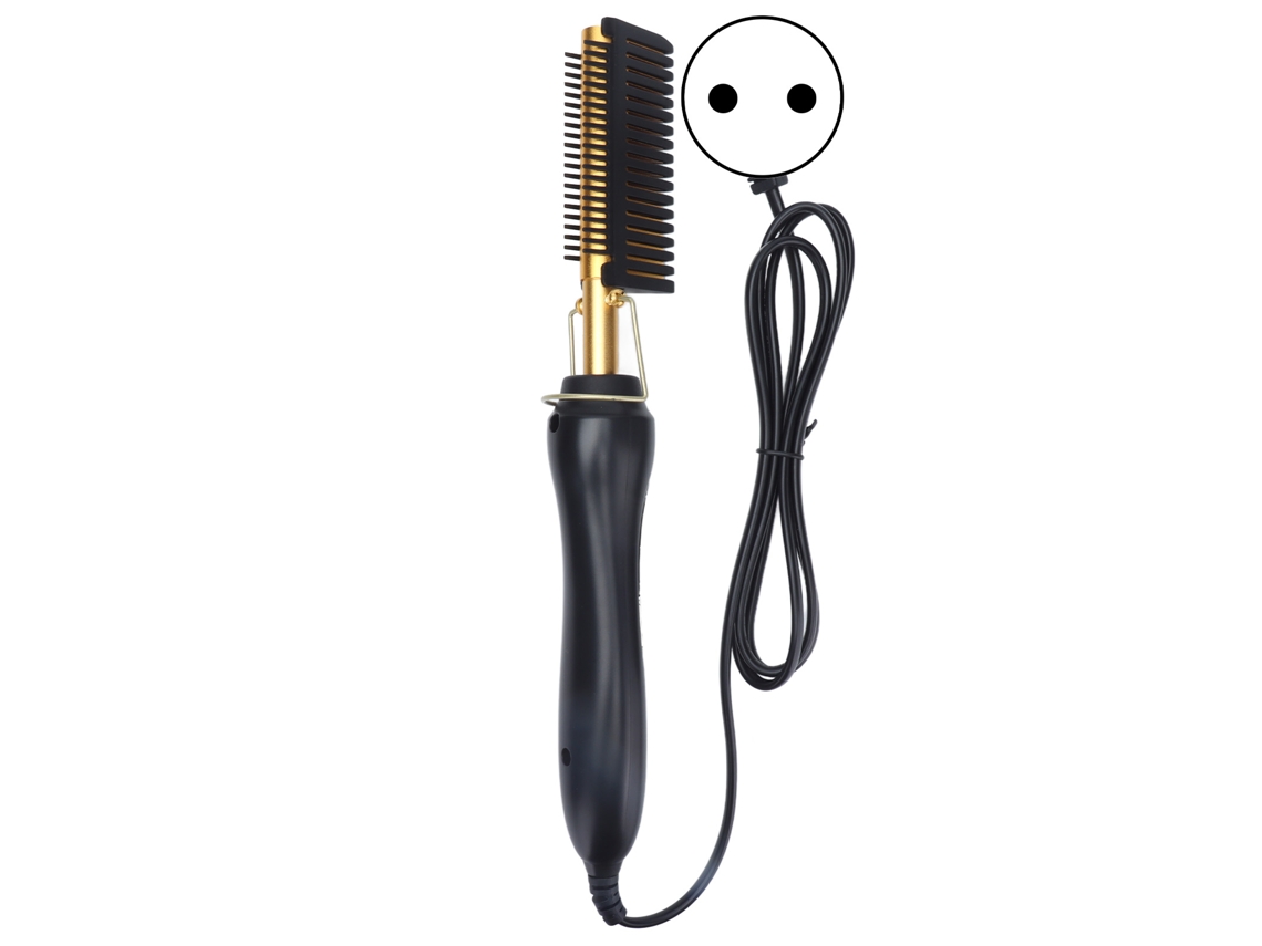 Escova de Alisar Cabelo Automática com Controlo de Temperatura e Dual Voltagem 110 240v LAXISCREED