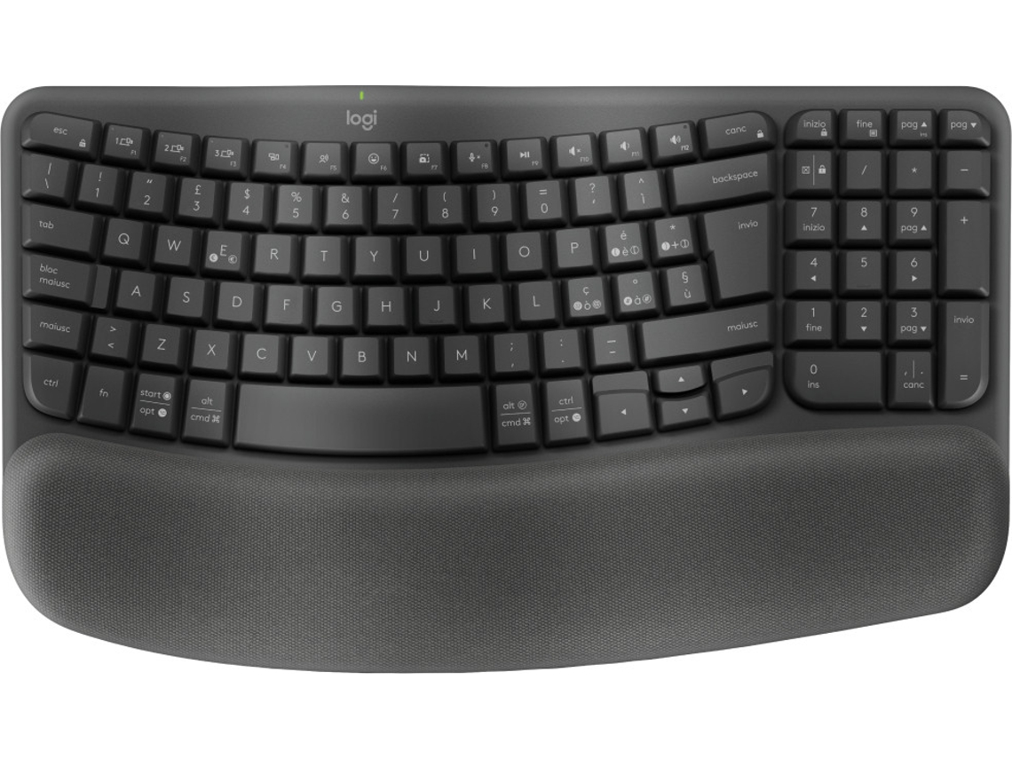 LOGITECH Wave Keys Rf Teclado Bluetooth Sem Fio Qwerty Grafite Italiano