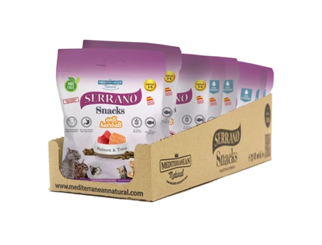Mediterranean Natural Serrano Snacks Antibolas De Pelo De Salmón Y