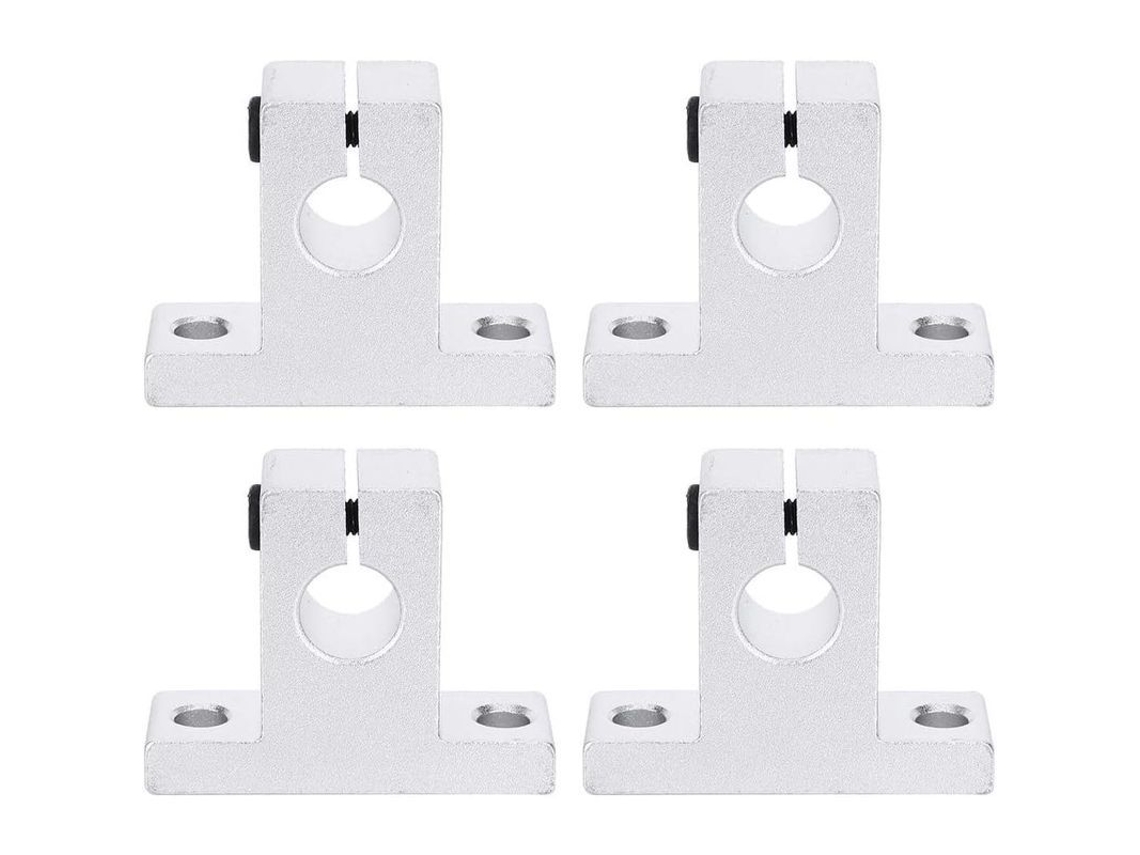 2026 4 Peças Suporte de Fixação de Trilho Linear Sk10 para Diâmetro 10mm Aço