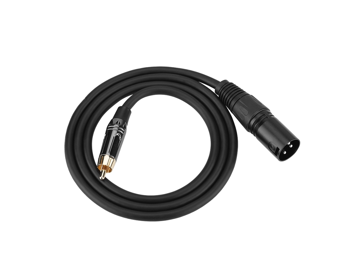 Cabo Rca Macho Para Xlr Macho Alta Qualidade Áudio Claro