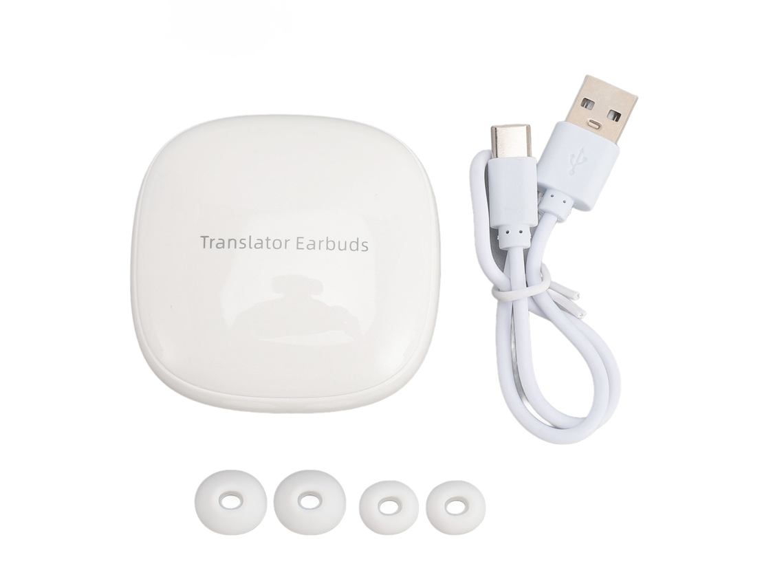 Fones LAXISCREED Tradutor 144 Idiomas Bt 5.0 Branco