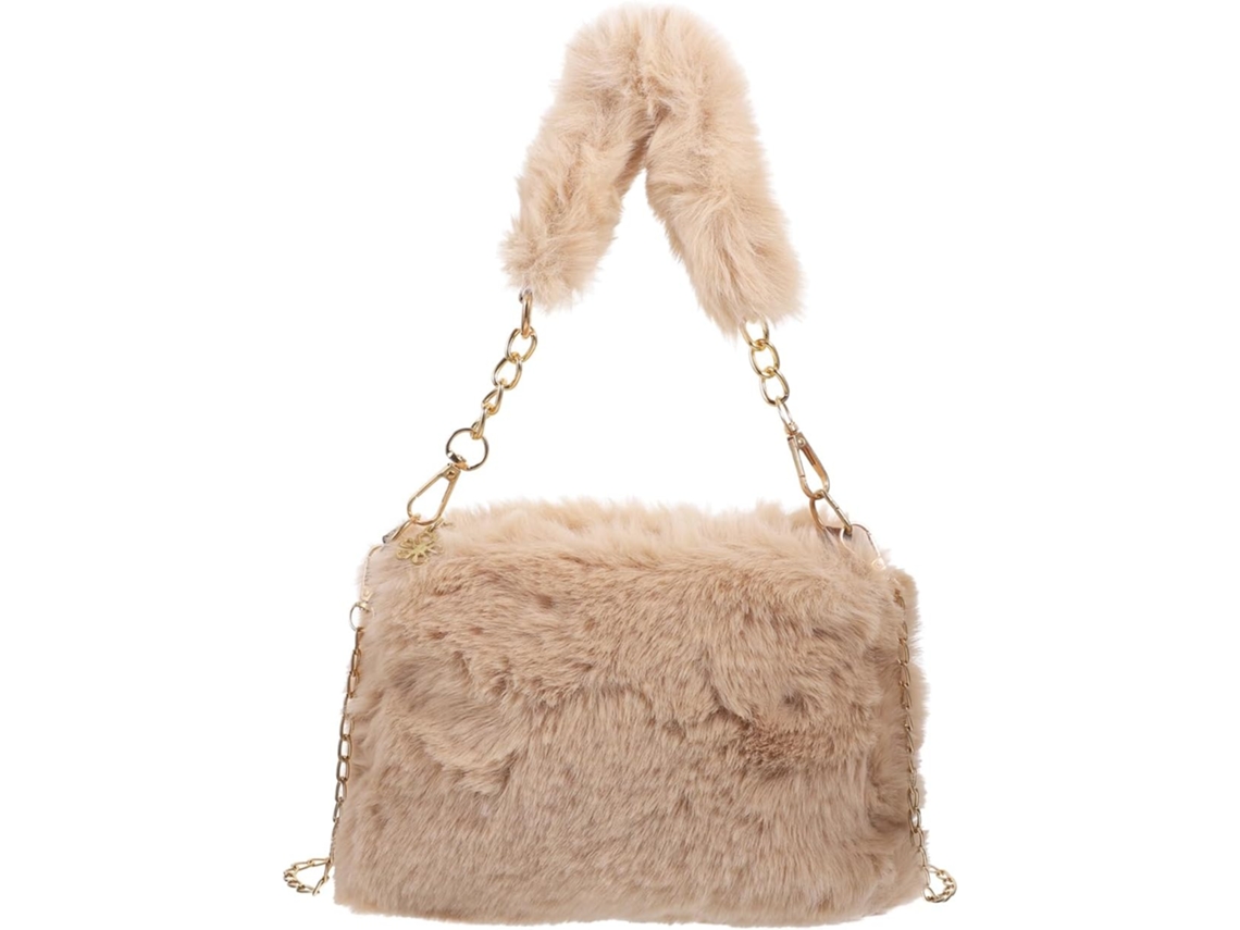 1 Bolsa De Ombro De Pelúcia Com Capacidade De Armazenamento