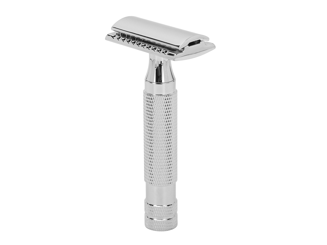 Cortador De Barba Manual De Doble Filo Com Cabo Seguro Para Homens