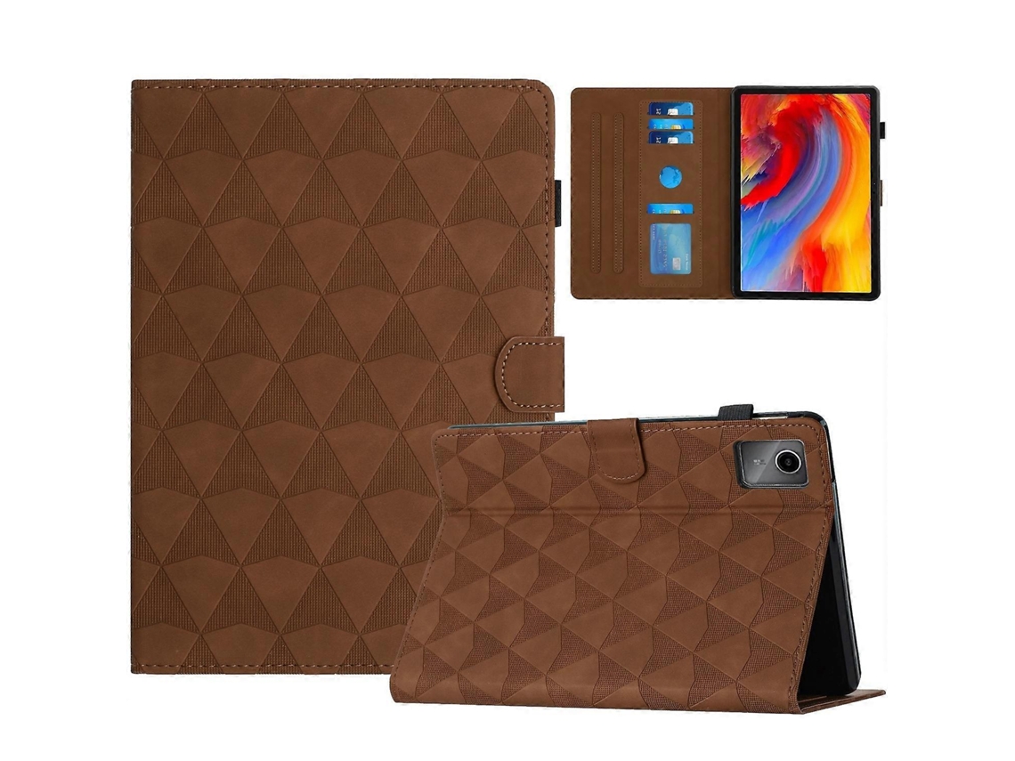 Capa Para Tablet Lenovo Tab M11/xiaoxin Pad 11 2024 Em Couro Com Textura De Diamante.