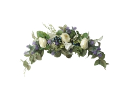 Guirlanda Floral de Lavanda Artificial para Casamentos e Ambiente de Casa LAXISCREED