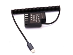 Cabo Usb Tipo C para Dmw-Dcc12 para Acoplador Dc para Câmera Gh3 Gh4 Gh5 Gh5S G9 ALLINLESS