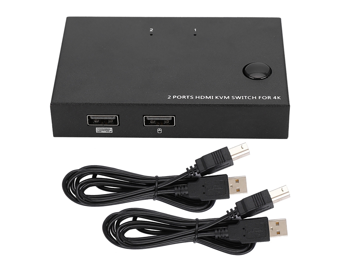 Aimos Am-km201 Switcher Splitter Extender Kvm Hdmi 2-em-1 4k 30hz