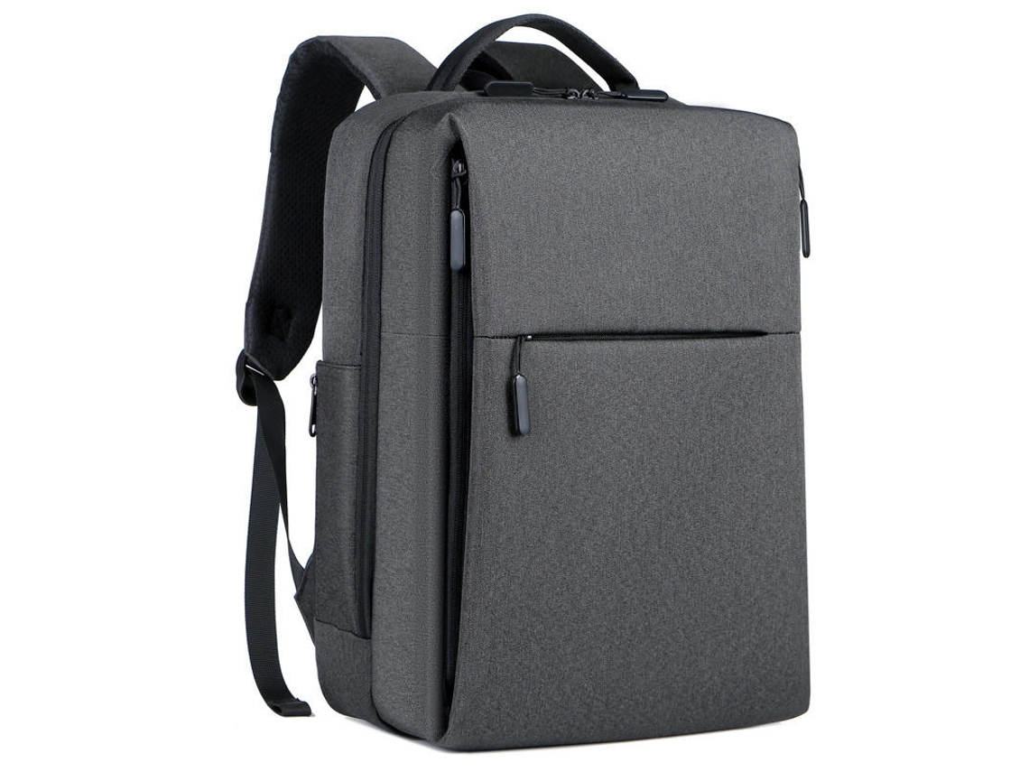 Mochila Computador Mochila Estudante Masculino Saco de Escola À Prova Dwaterproof Água Carregamento Mochila-Bolso Cinza Escuro