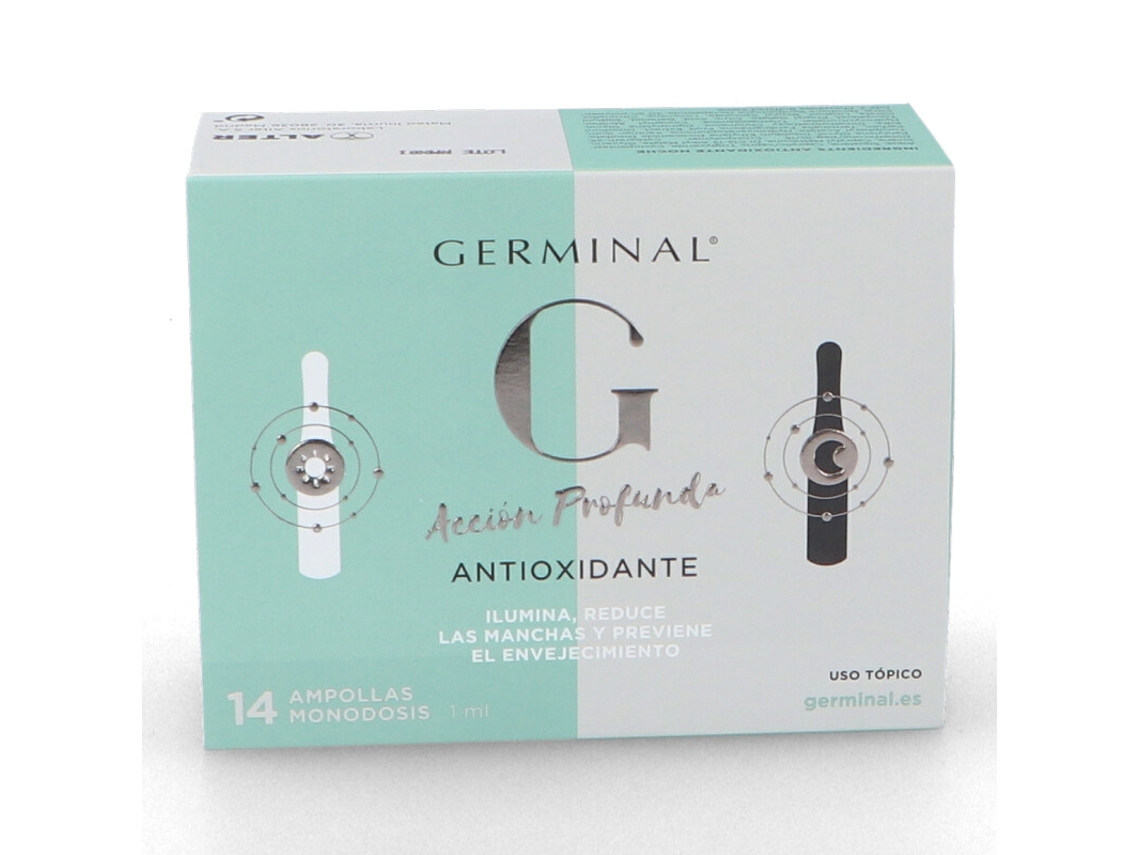 Ampolas de Rosto GERMINAL Ação Profunda Pack Noite e Dia 2 unidades (14 x 1 ml)