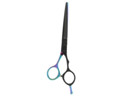 Tesoura de barbeiro em aço inoxidável 2026 para corte de cabelo, leve e ergonômica, ideal para cabeleireiros e uso doméstico.