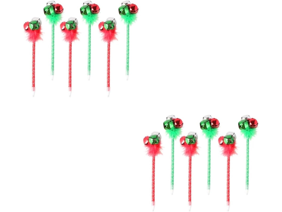 Conjunto De 12 Canetas Esferográficas Em Formato Bengala Doce,