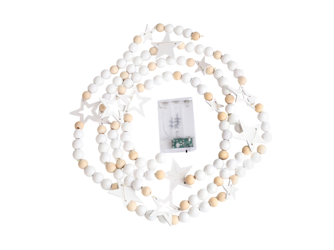 Fitas De Luz Natalícias Laxiscreed Com Efeito Flash, 10 Leds, 2m E Bateria, Cores Vibrantes