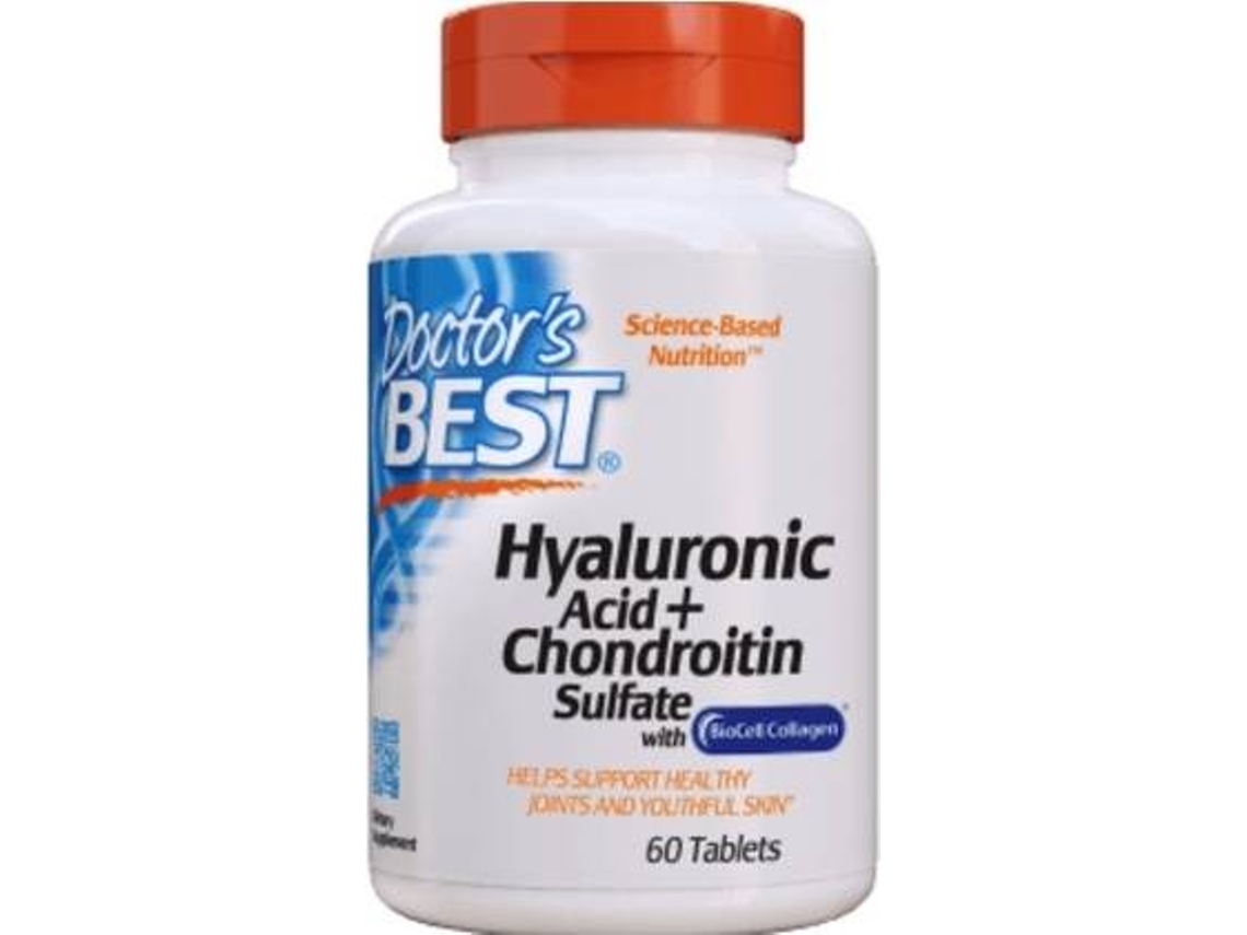 Chá DOCTOR'S BEST Ácido Hialurônico (60 tabletes)