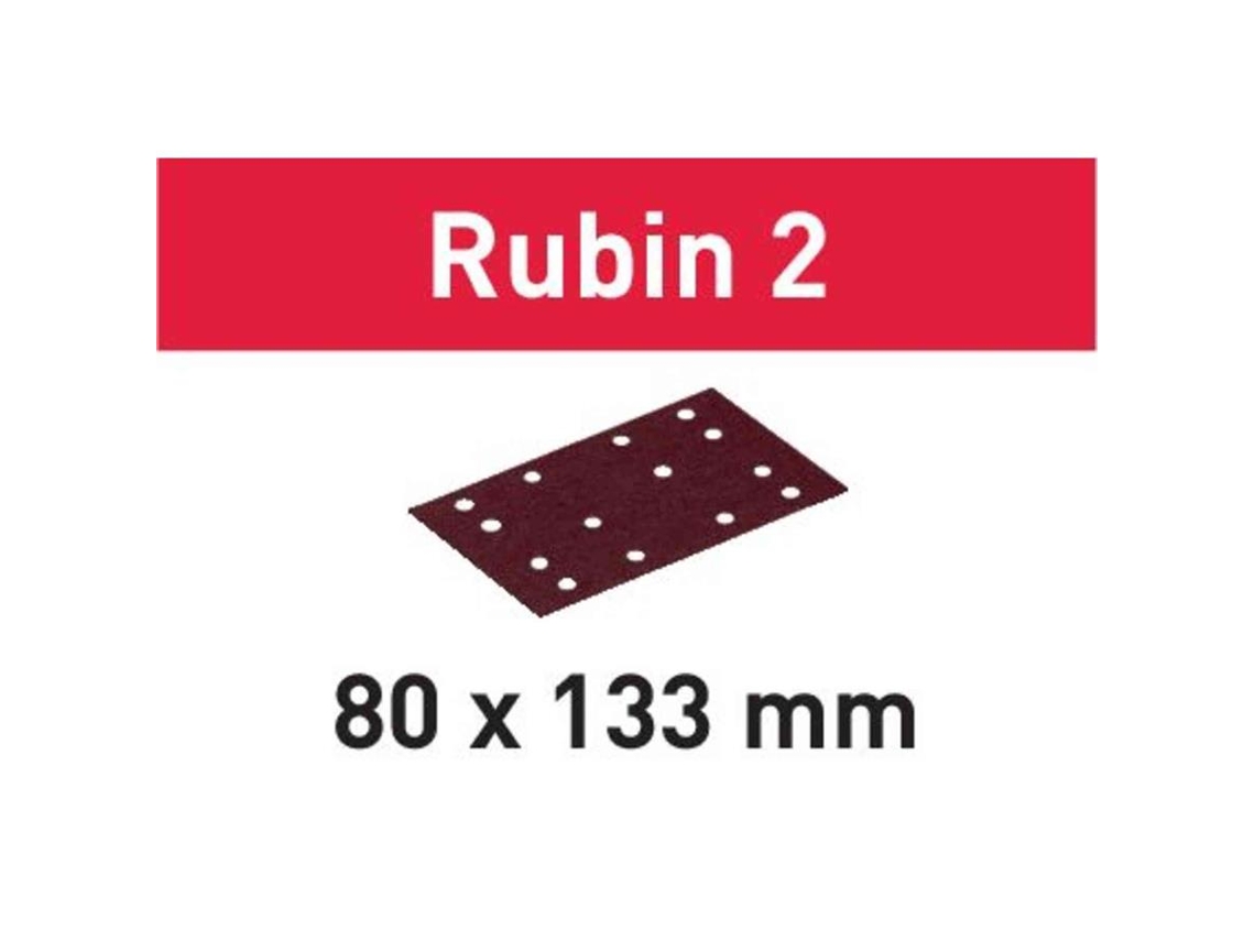 Folhas de Lixar Stf 80X133 Ru2/50 Rubin 2 P100