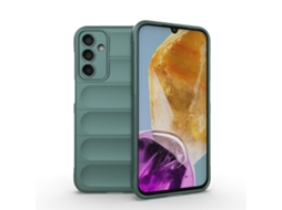 Capa Halinuia Para Samsung Galaxy F15 5g Magic Shield Tpu Flanela Verde Escuro