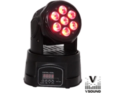 G-Ledmv710Rgbw :Moving Head Mini 7 Leds Cree 10W Rgbw Dmx Mic VSOUND